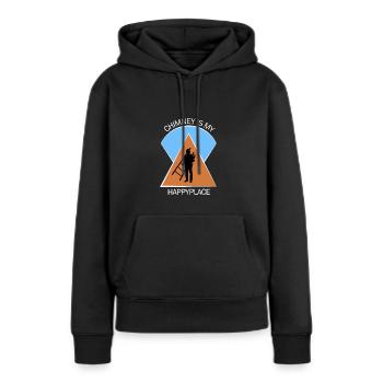 Ramoneur Ramoneur Ramoneur - Sweat à capuche Premium bio Femme - noir - Devant - Julia (174cm)