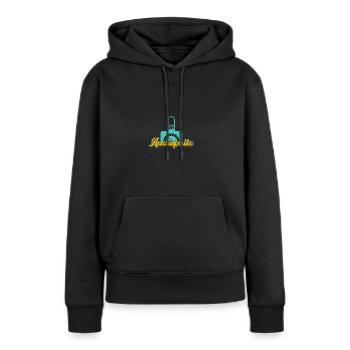 Audiophile Für Toningenieure Hi-Fi Liebhaber - Frauen Premium Bio Hoodie - Schwarz - Vorne - Julia (174cm)