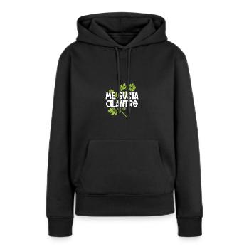 Me Gusta Cilantro Koriander Liebe - Frauen Premium Bio Hoodie - Schwarz - Vorne - Julia (174cm)