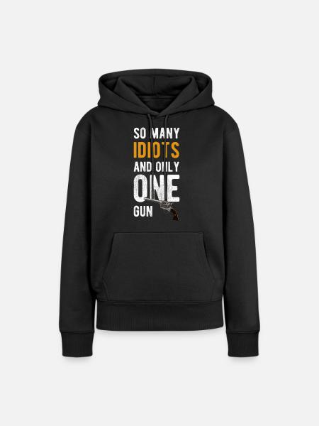 Sarkasmus Kollegen Provokation - Frauen Premium Bio Hoodie - Schwarz