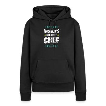 Weltbester Chef - Frauen Premium Bio Hoodie - Schwarz - Vorne - Julia (174cm)