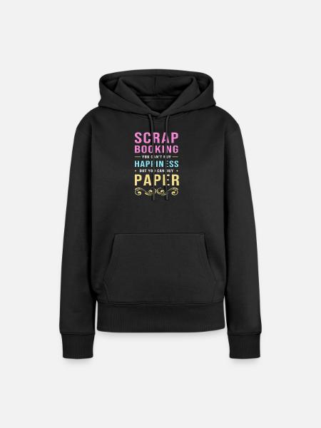 Scrapbooking Scrapbook - Frauen Premium Bio Hoodie - Schwarz