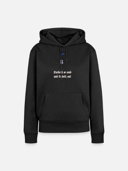 Kreuzritter: Ritter mit Schild und Keule - Frauen Premium Bio Hoodie - Schwarz