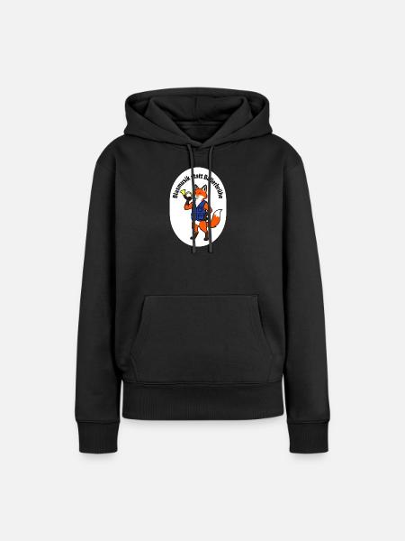 Jagdhornbläser T-Shirt Geschenk - Frauen Premium Bio Hoodie - Schwarz
