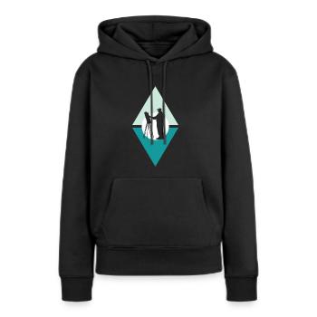 Malen Aquarell Maler - Frauen Premium Bio Hoodie - Schwarz - Vorne - Julia (174cm)
