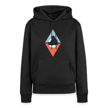 Hacker Computerfreak - Frauen Premium Bio Hoodie - Schwarz - Vorne - Julia (174cm)