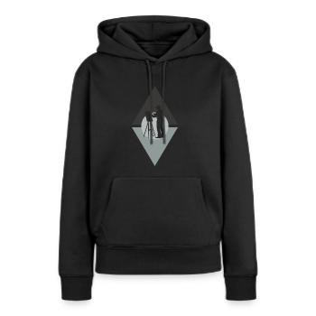Malen Maler Künstler - Frauen Premium Bio Hoodie - Schwarz - Vorne - Julia (174cm)