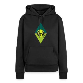 Board Games Dice - Women’s Premium Organic Hoodie - black - Front - Julia (174cm)