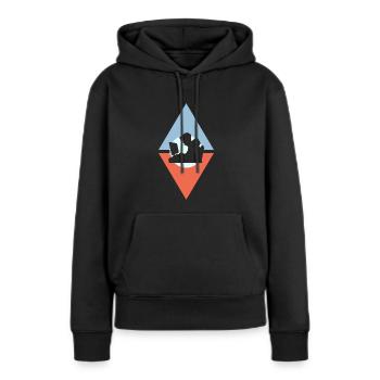 Hacker Informatiker Cybersecurity - Frauen Premium Bio Hoodie - Schwarz - Vorne - Julia (174cm)