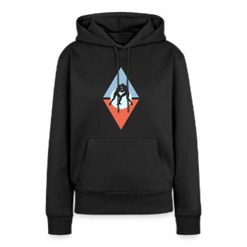 Wrestling Kampfkunst - Frauen Premium Bio Hoodie - Schwarz - Vorne - Julia (174cm)