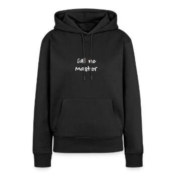 Master 2022 Graduation Graduation Graduation Graduation Université - Sweat à capuche Premium bio Femme - noir - Devant - Julia (174cm)