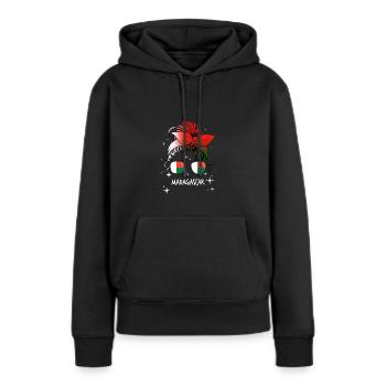 Madagaskar - Frauen Premium Bio Hoodie - Schwarz - Vorne - Julia (174cm)
