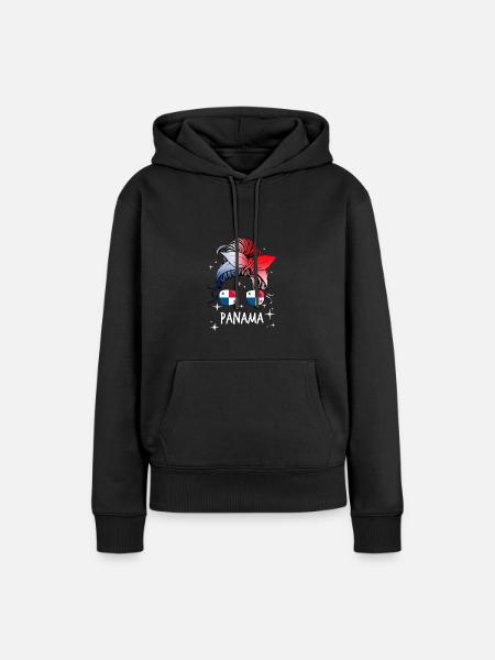 Panama - Frauen Premium Bio Hoodie - Schwarz