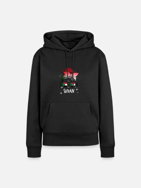 Sudan - Frauen Premium Bio Hoodie - Schwarz