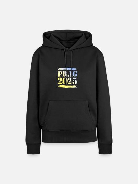 Prag 2025 - Frauen Premium Bio Hoodie - Schwarz