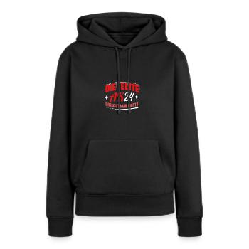 Abschlussklasse 2024 Schulabschluss Abitur Matura - Frauen Premium Bio Hoodie - Schwarz - Vorne - Julia (174cm)