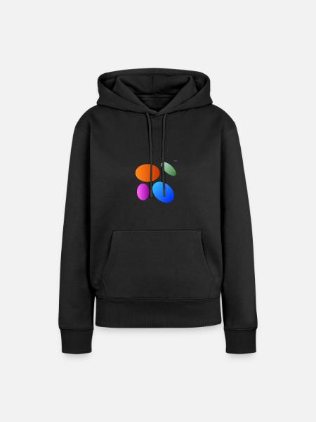 Circles - ellipses #4 - playing with geometry - Women’s Premium Organic Hoodie - black