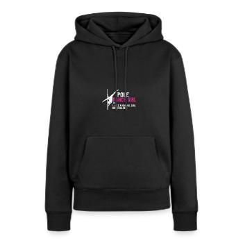 Poledance Pole Tänzerin Stangentanz Pole Fitness - Frauen Premium Bio Hoodie - Schwarz - Vorne - Julia (174cm)