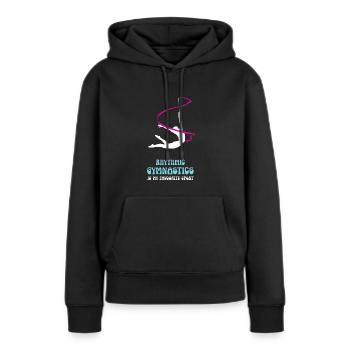 Rhythmic Gymnastics Is My Favourite Sport Turnerin - Frauen Premium Bio Hoodie - Schwarz - Vorne - Julia (174cm)