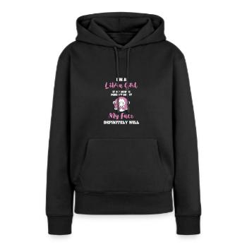 Sternzeichen Waage - Frauen Premium Bio Hoodie - Schwarz - Vorne - Julia (174cm)