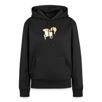 pony - Women’s Premium Organic Hoodie - black - Front - Julia (174cm)