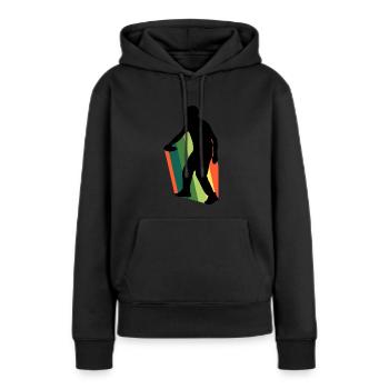 Frisbee Disc Golf Disc - Women’s Premium Organic Hoodie - black - Front - Julia (174cm)