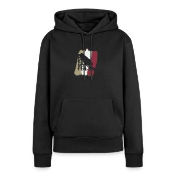 Grande roue de montagnes russes - Sweat à capuche Premium bio Femme - noir - Devant - Julia (174cm)