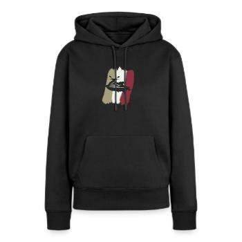 Jetski Wasserski Wakeskate - Frauen Premium Bio Hoodie - Schwarz - Vorne - Julia (174cm)