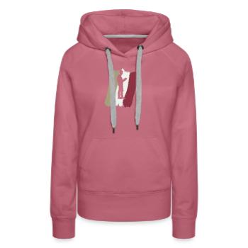 Lecture Littérature Roman - Sweat à capuche Premium bio Femme - mauve - Devant - Isabella (175cm)