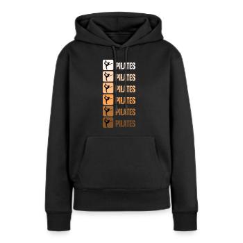 Pilates - Women’s Premium Organic Hoodie - black - Front - Julia (174cm)