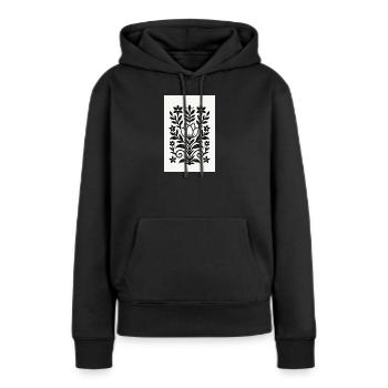 RayPay Eclipse - Sweat à capuche Premium bio Femme - noir - Devant - Julia (174cm)