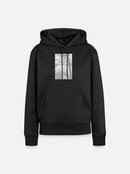 Nature - Sweat à capuche Premium bio Femme - noir