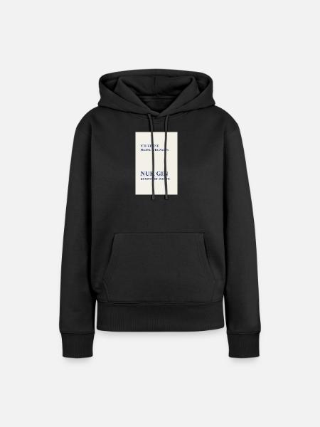 Gin kennt keine Grenzen – Minimal Poster - Frauen Premium Bio Hoodie - Schwarz