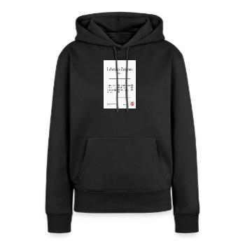 Lehrerin Zeugnis Lustiges Abschiedsgeschenk - Frauen Premium Bio Hoodie - Schwarz - Vorne - Julia (174cm)
