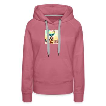 Bulb for Ideas - Women’s Premium Organic Hoodie - mauve - Front - Isabella (175cm)