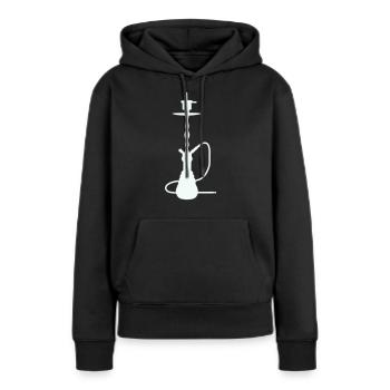 Shisha - Frauen Premium Bio Hoodie - Schwarz - Vorne - Julia (174cm)