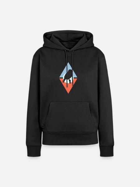 Sittich Tier Sittich - Frauen Premium Bio Hoodie - Schwarz