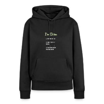 Bingo - Frauen Premium Bio Hoodie - Schwarz - Vorne - Julia (174cm)