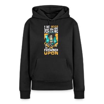 Comic Comics Comic Strips Nerd - Women’s Premium Organic Hoodie - black - Front - Julia (174cm)