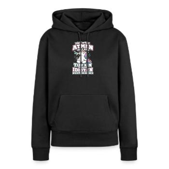 Und Jetzt Atmen Alle Mal Tief Ein Einhorn - Frauen Premium Bio Hoodie - Schwarz - Vorne - Julia (174cm)