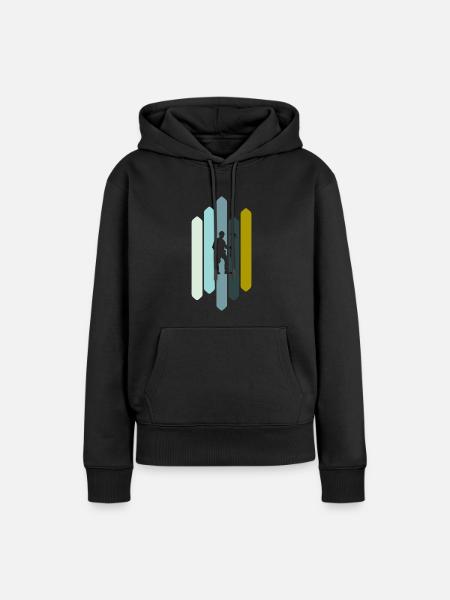 Bergbau Bergmann Mine - Frauen Premium Bio Hoodie - Schwarz