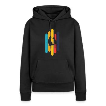 Hundeschule Hundeerziehung - Frauen Premium Bio Hoodie - Schwarz - Vorne - Julia (174cm)