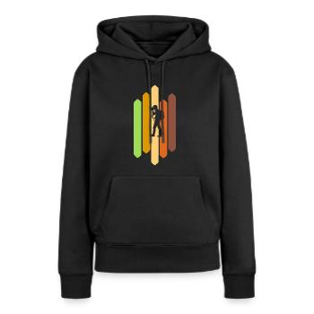 Photographe Appareil photo numérique Photographie - Sweat à capuche Premium bio Femme - noir - Devant - Julia (174cm)
