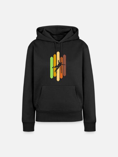 Skydiving Base Jumping Adrenalin - Frauen Premium Bio Hoodie - Schwarz