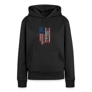 Kung Fu Shaolin Vintage Kampfkunst Sprüche - Frauen Premium Bio Hoodie - Schwarz - Vorne - Julia (174cm)