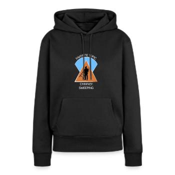 Ramoneur Ramoneur Ramoneur - Sweat à capuche Premium bio Femme - noir - Devant - Julia (174cm)