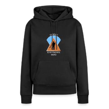 Ramoneur Ramoneur Ramoneur - Sweat à capuche Premium bio Femme - noir - Devant - Julia (174cm)