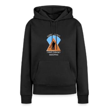 Ramoneur Ramoneur Ramoneur - Sweat à capuche Premium bio Femme - noir - Devant - Julia (174cm)