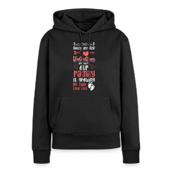 Babybauch Nachwuchs - Frauen Premium Bio Hoodie - Schwarz - Vorne - Julia (174cm)