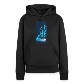 Scuba Diving Diver Diver - Frauen Premium Bio Hoodie - Schwarz - Vorne - Julia (174cm)
